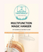 Rotating 11-Hole Foldable Clothes Hanger – Space-Saving Closet Organiser & Multi-Port Drying Rack for Scarves and Clothes